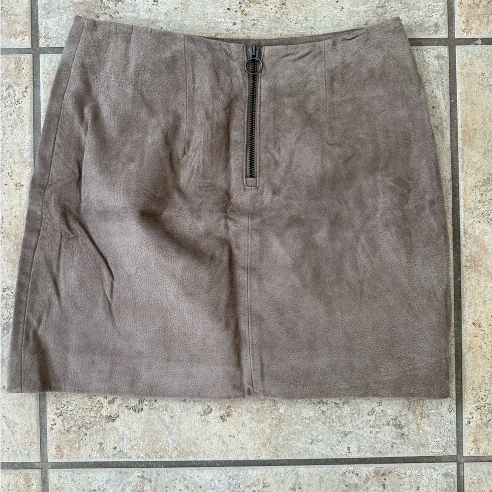 Blank NYC Brown Pencil Mini Skirt with Slit